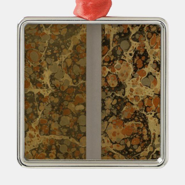 Geographical Exercises Metal Tree Decoration (Front)