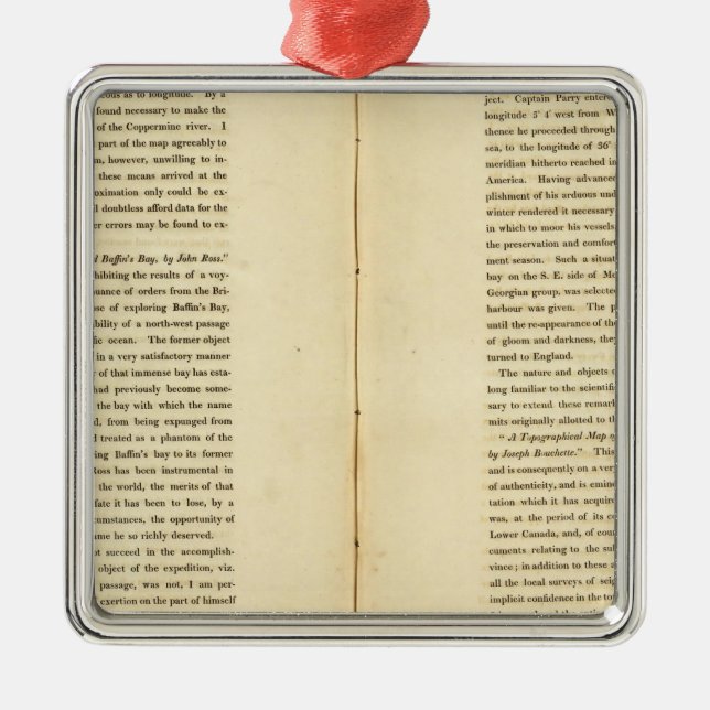 Geographical Memoir 3 Metal Tree Decoration (Front)