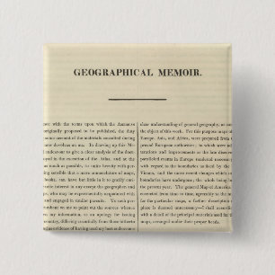 Geographical Memoir 4 15 Cm Square Badge