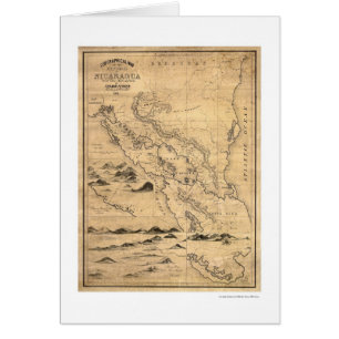 Geographical Nicaragua Map 1855
