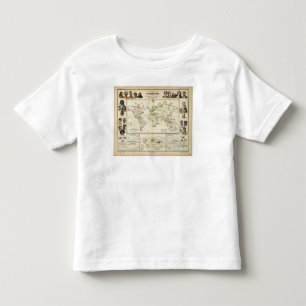 Geographical spread of the human race toddler T-Shirt