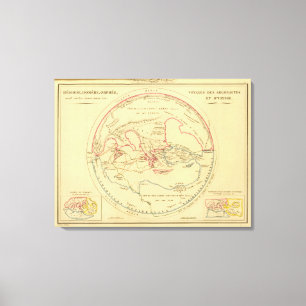 Geographie des Grecs Primitive Canvas Print