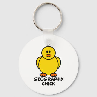 Geography Chick Key Ring