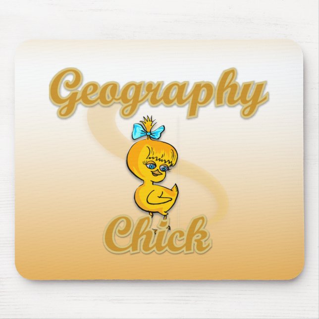 Geography Chick Mouse Pad (Front)