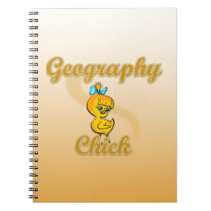 Geography Chick Spiral Notebook