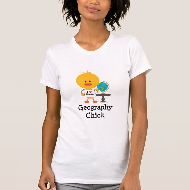 Geography Chick T-shirt (Front)