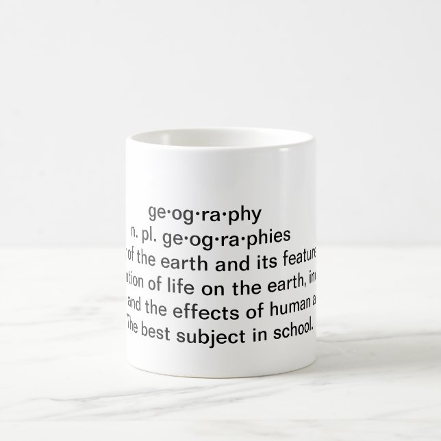 Geography Definition Coffee Mug (Center)