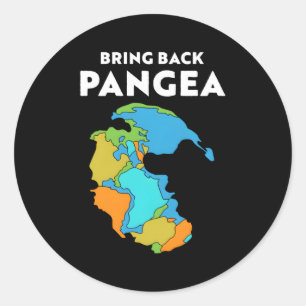 Geography Geology Reunite Pangea Classic Round Sticker