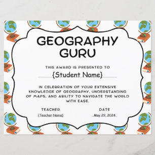 Geography Guru Student Recognition Award