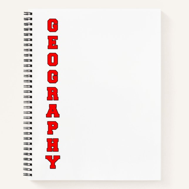 Geography Notebook (Front)