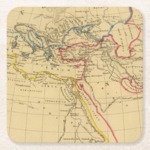 Geography of Herodotus Square Paper Coaster