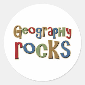 Geography Rocks Classic Round Sticker