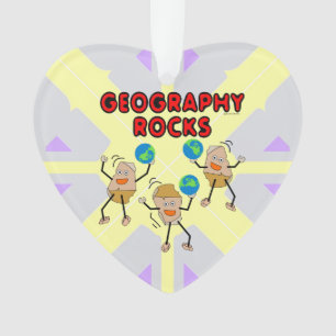 Geography Rocks Ornament