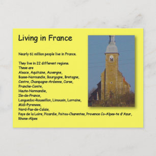 Geography, Social Studies, Living in France Postcard