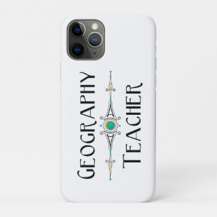 Geography Teacher Decorative Line Case-Mate iPhone Case