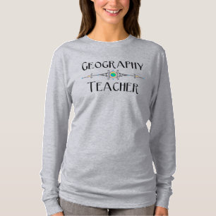 Geography Teacher Decorative Line T-Shirt
