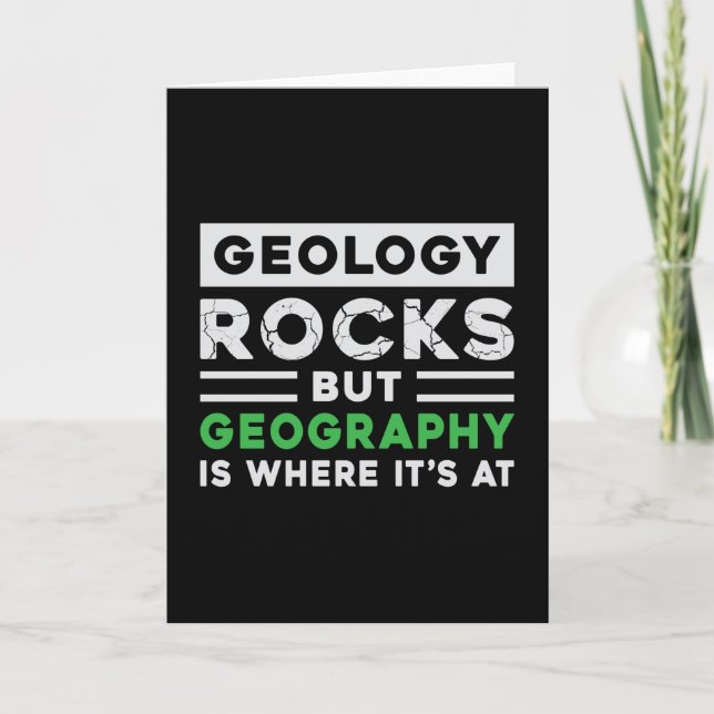 Geography Teacher Funny Map World Continents Gift Card (Front)