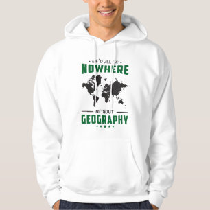Geography Teacher Funny World Continents Gift Idea Hoodie