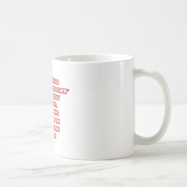 Geography Teacher Joke ... Modelling Career Coffee Mug (Right)