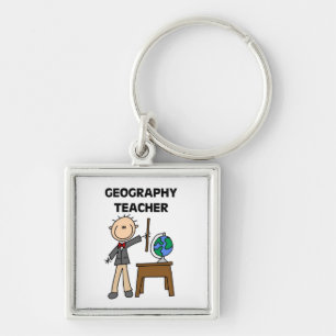 Geography Teacher Key Ring