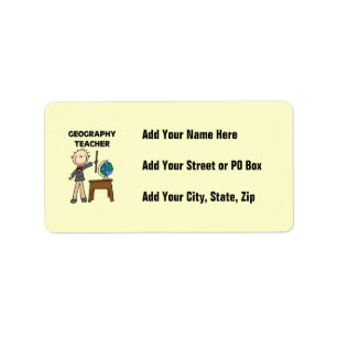 Geography Teacher Label