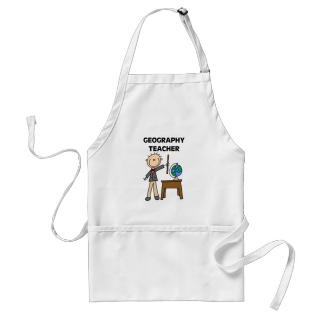 Geography Teacher Standard Apron (Front)