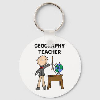 GEOGRAPHY TEACHER Tshirts and Gifts Key Ring