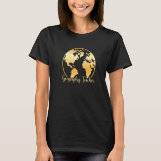 Geography Teacher World Map Geography Teaching 1 T-Shirt