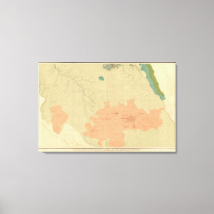 Geologic Map Of The Colorado Plateau Canvas Print