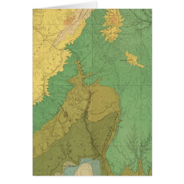 Geologic Map Of The Mesozoic Terraces (Front)
