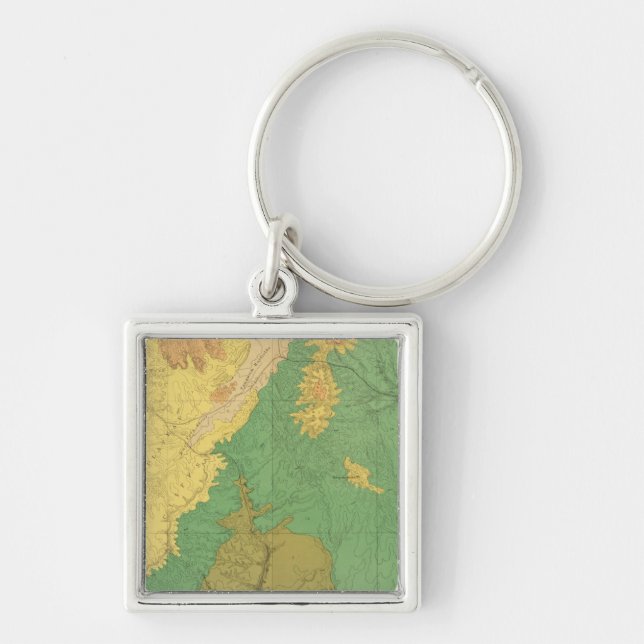 Geologic Map Of The Mesozoic Terraces Key Ring (Front)