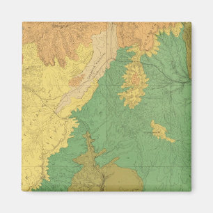 Geologic Map Of The Mesozoic Terraces Magnet