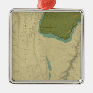 Geologic Map Showing The Kanab Metal Tree Decoration