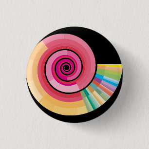 Geologic timescale spiral 3 cm round badge