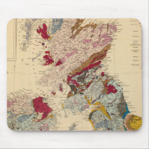 Geological map, British Isles Mouse Pad