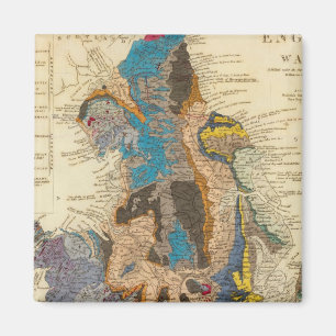Geological map, England, Wales Magnet
