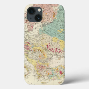 Geological map Europe iPhone 13 Case