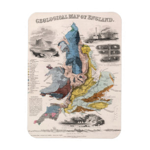 Geological Map of England Magnet