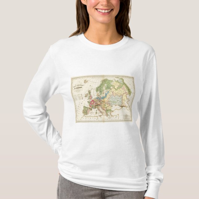 Geological Map of Europe T-Shirt (Front)