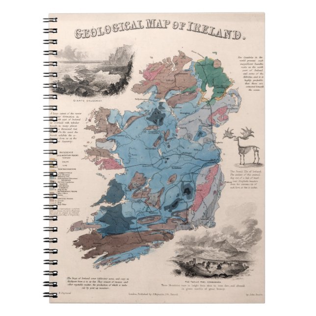 Geological Map of Ireland Notebook (Front)