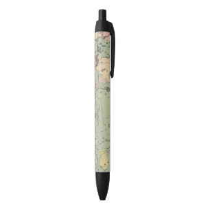 Geological map of Maine Black Ink Pen