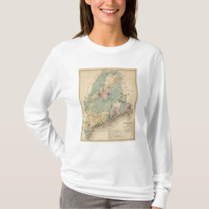 Geological map of Maine T-Shirt