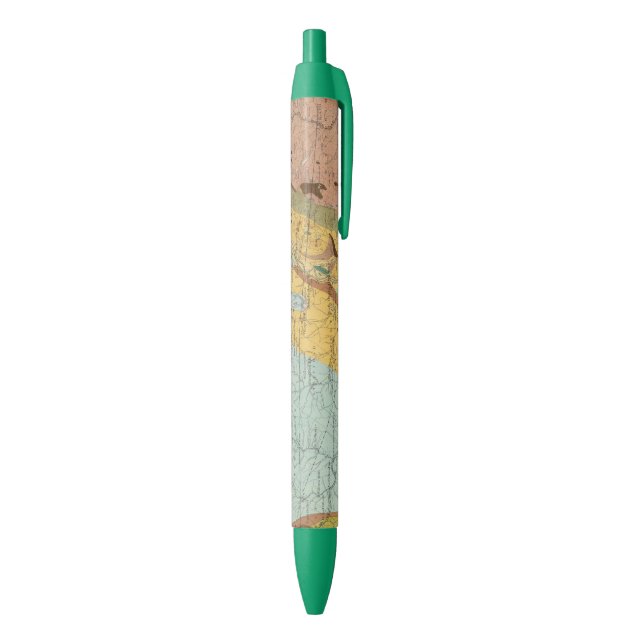 Geological Map of New Hampshire 2 Black Ink Pen (Bottom (Vertical))