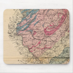 Geological map of New Jersey Mouse Pad