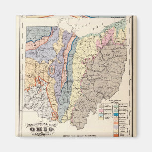 Geological map of Ohio Magnet