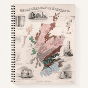 Geological Map of Scotland Notebook
