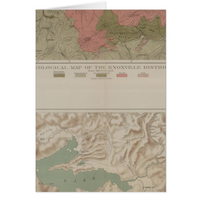 Geological Map of the Knoxville District (Front)