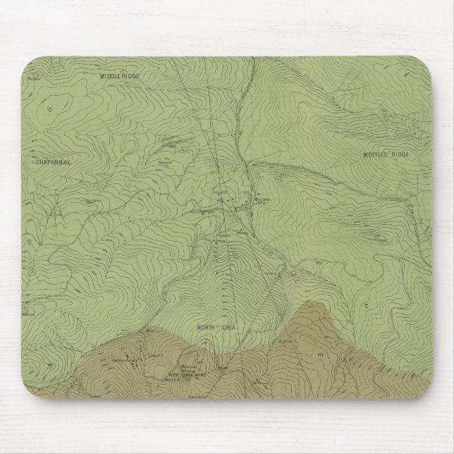 Geological Map of the New Idria District Mouse Pad (Front)