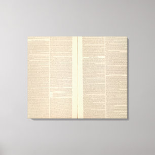 Geological Map of the North America Canvas Print