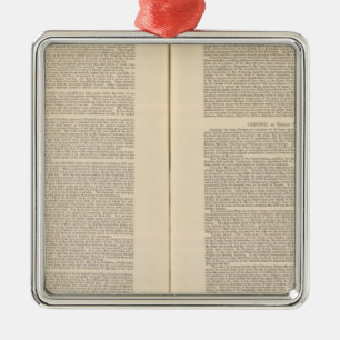 Geological Map of the North America Metal Tree Decoration